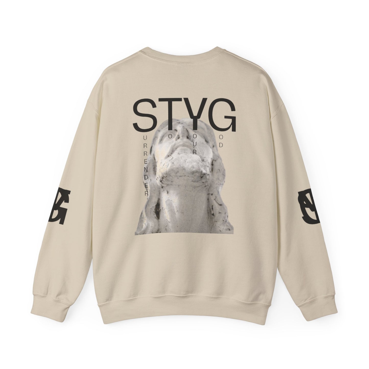 STYG Statue Graphic Crewneck Sweatshirt