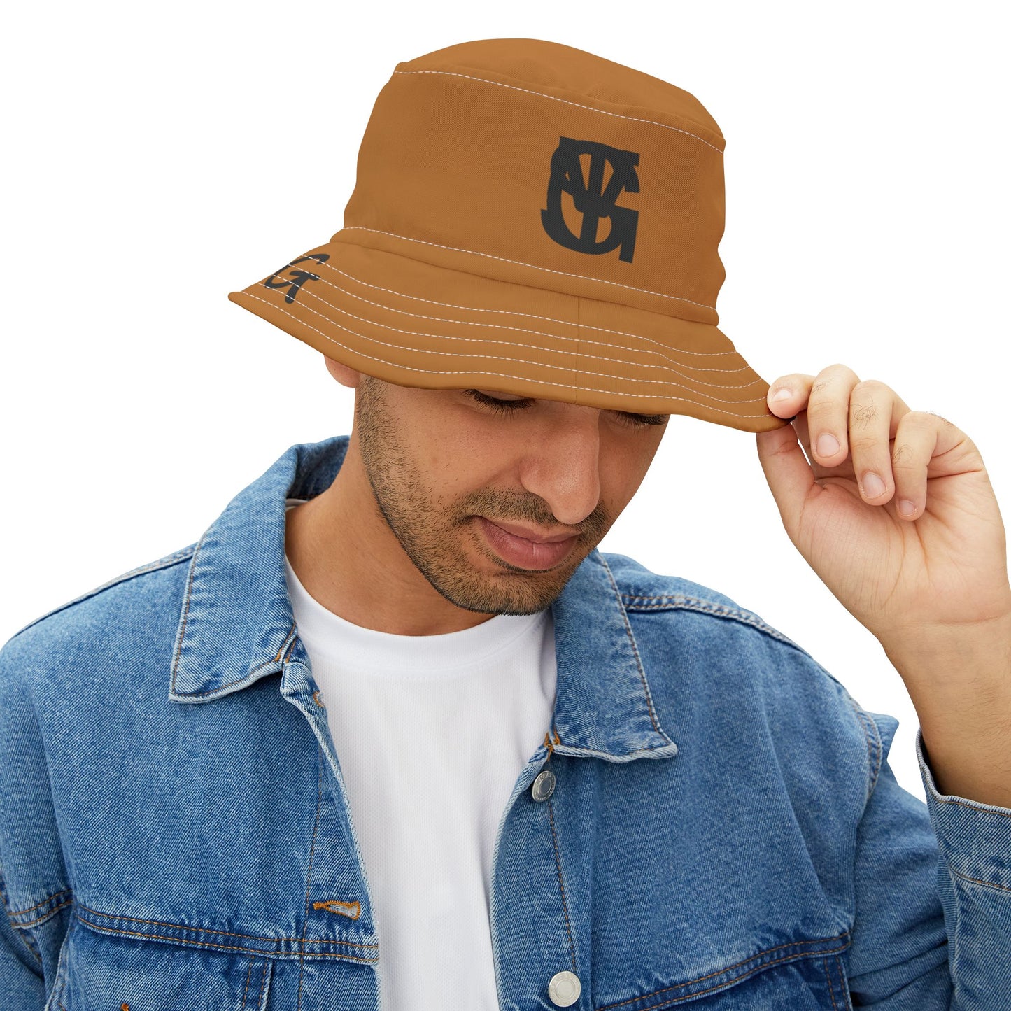 'STYG' Bucket Hat (Light Brown)