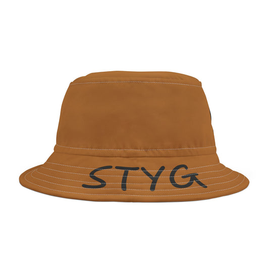 'STYG' Bucket Hat (Light Brown)